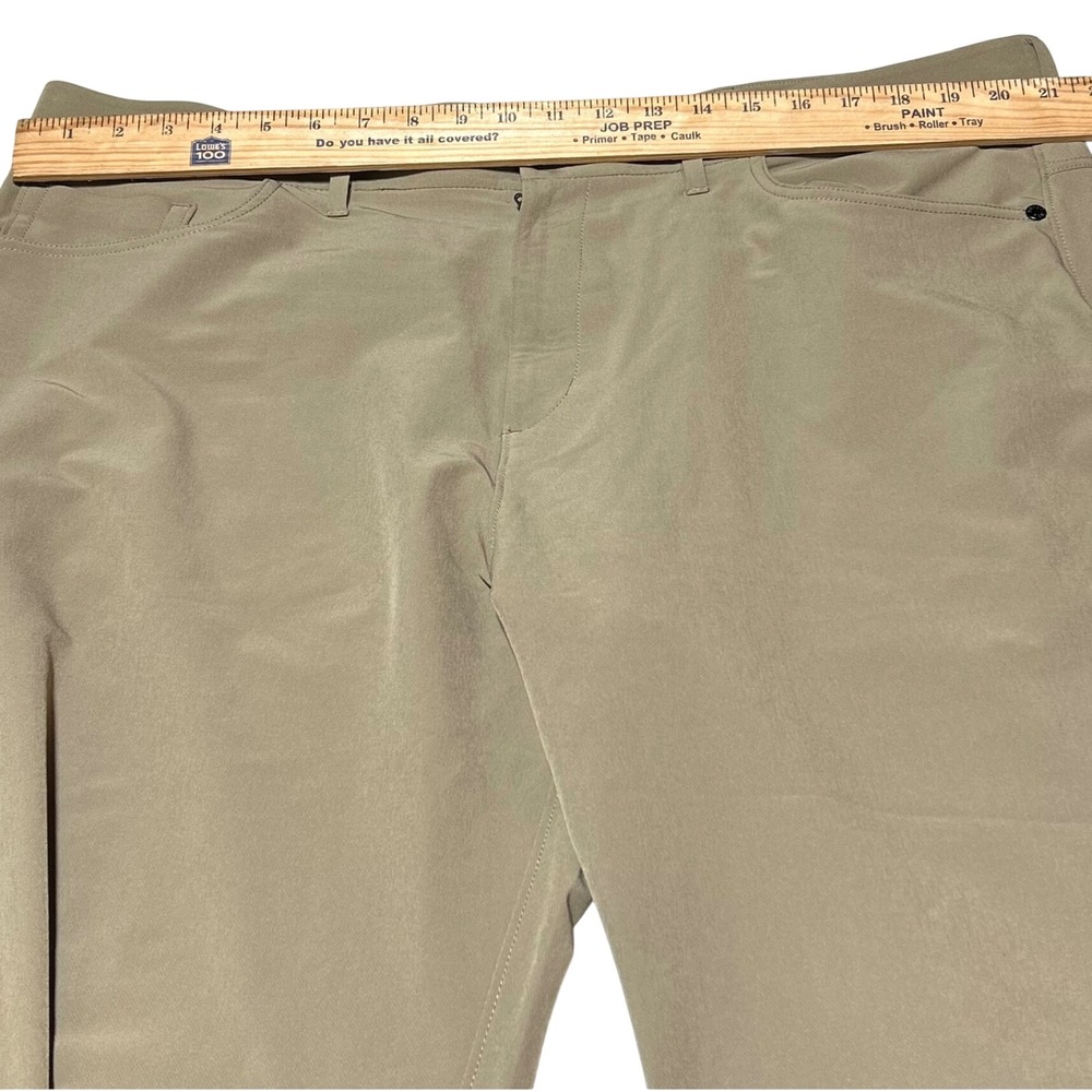 Public Rec Workday Pants Khaki Tan Straight Leg Mens 40x32 Stretch Performance - Picture 5 of 8